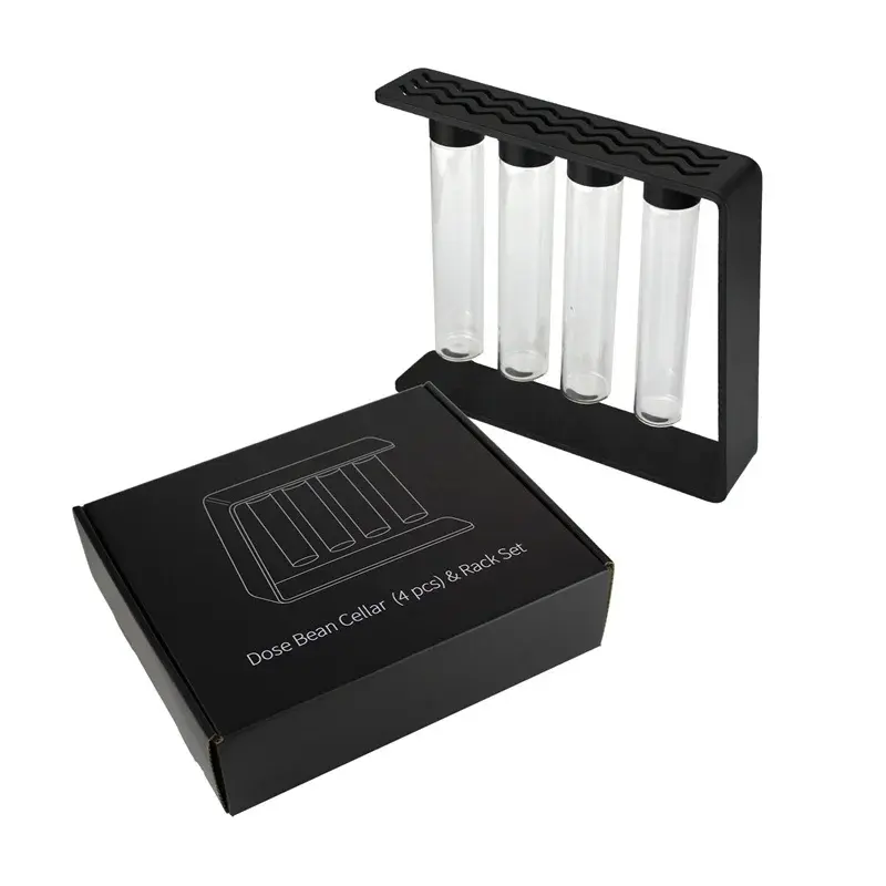 Coffee Bean Bottle Magnetic Test tube glass display shelf Tea Tube Bottle Single Dose Coffee Beans Storage Container Sealed jar