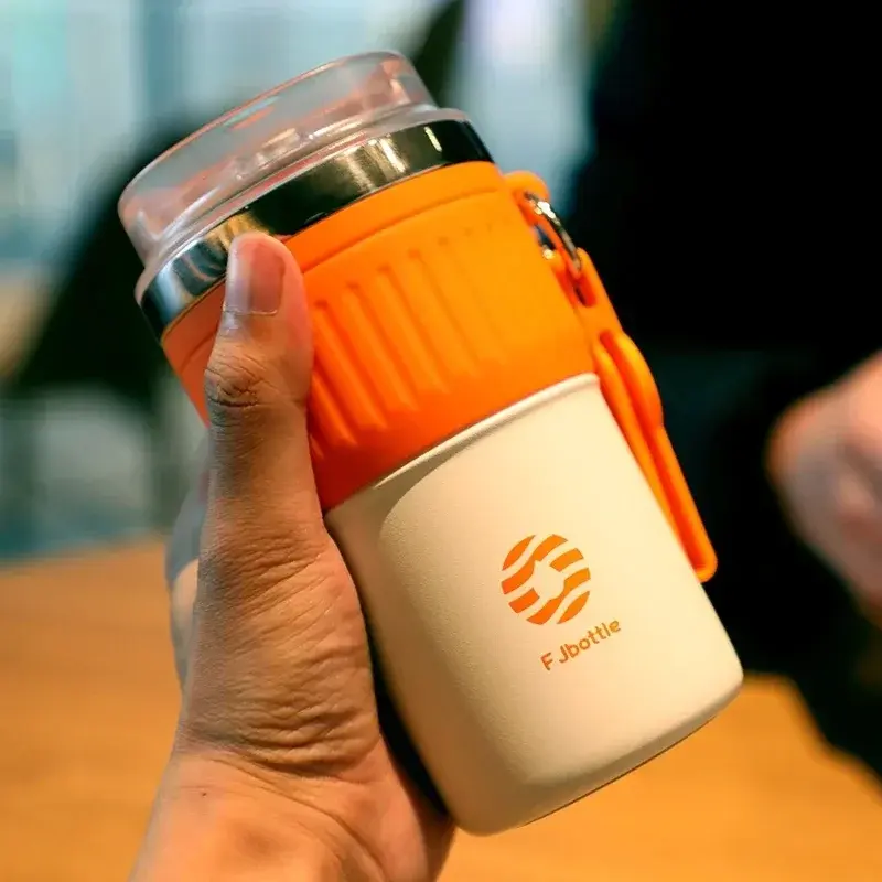400ML Stainless Steel Coffee Cup Portable Car Thermos Mug for Tea Keep Cold Leak_Proof Insulated Cups Outdoor Travel Drinkware