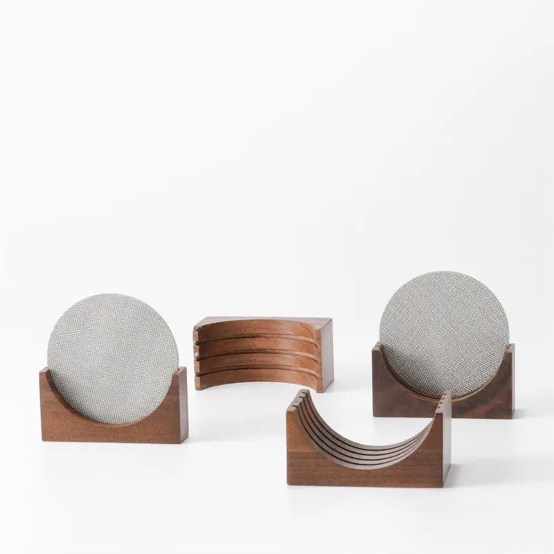 Coffee Puck Screen Stand Reusable Wooden Coffee Filter Stand for 51/53/58MM Espresso Portafilter Universal Filter Storage Rack