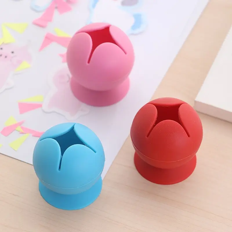 Multifunction Silicone Desktop Organizers Garbage Storage Ball 5D Diamond Painting Pen Holder Storage Gadgets Art Sewing Tool