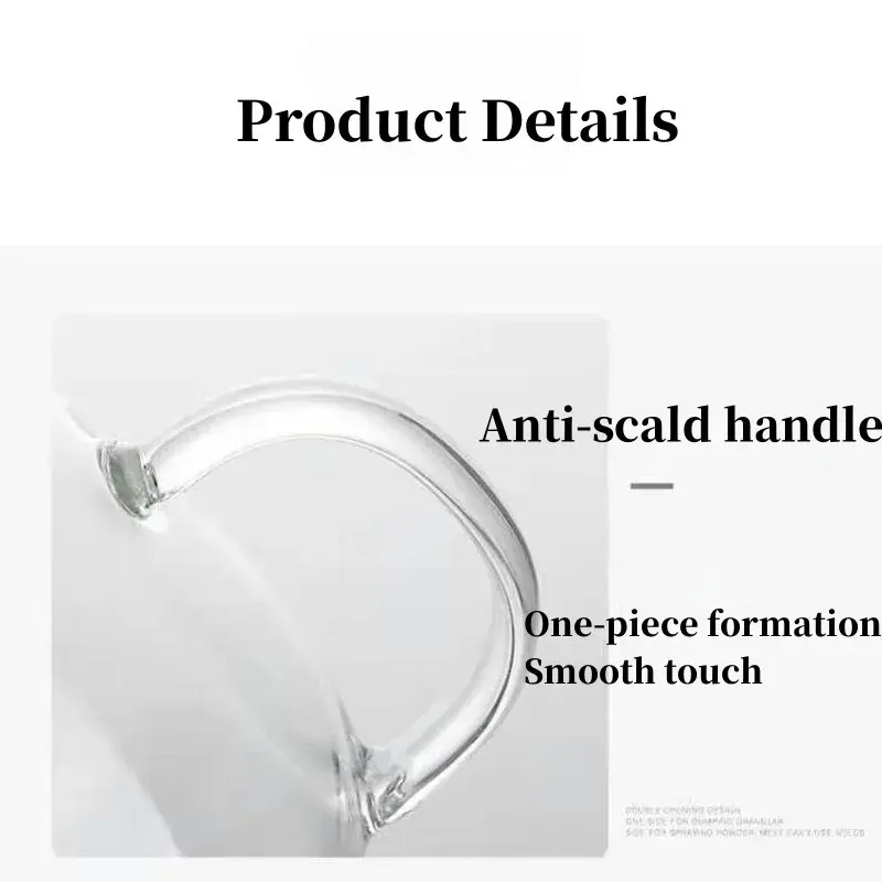 350ml Letter Printed Creative Transparent Glass Coffee Mug Tea Cup Drinks Dessert Breakfast Milk Cup Glass Mugs Handle Drinkware
