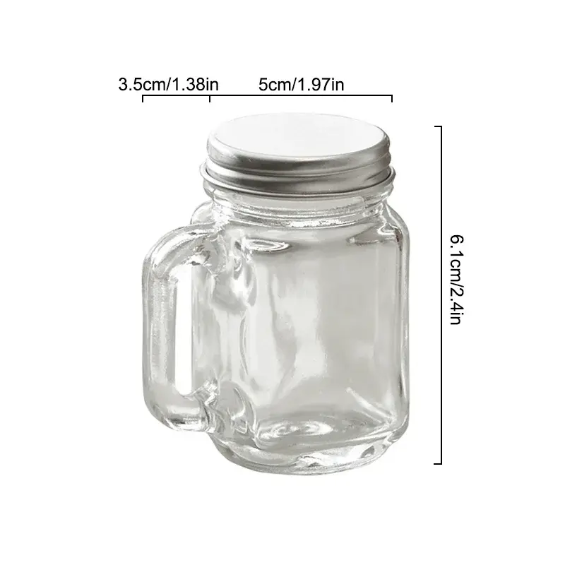 35ml Mini Coffee Concentrate Sub-bottling Sealed Jar Small Sample Glass bottle Wine Cup Milk Honey Storage Jar Coffee Tool