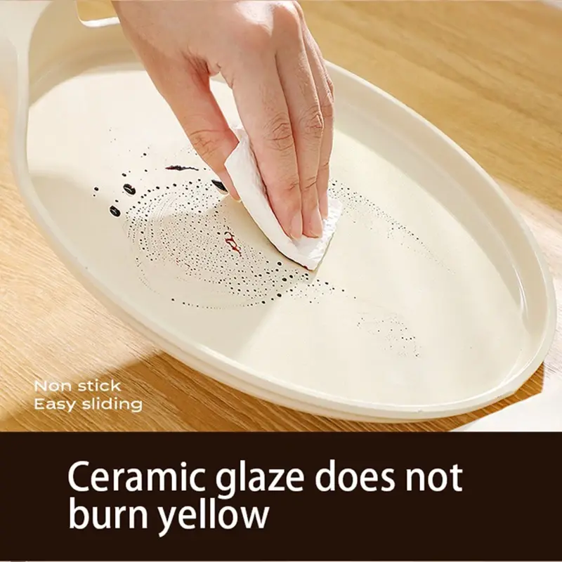 DONNOR 24cm Ceramic Glaze Frying Pan Non-stick Pizza Pancake Pan Breakfast Egg Crepes Pan kitchen Cooker For Induction Gas Stove