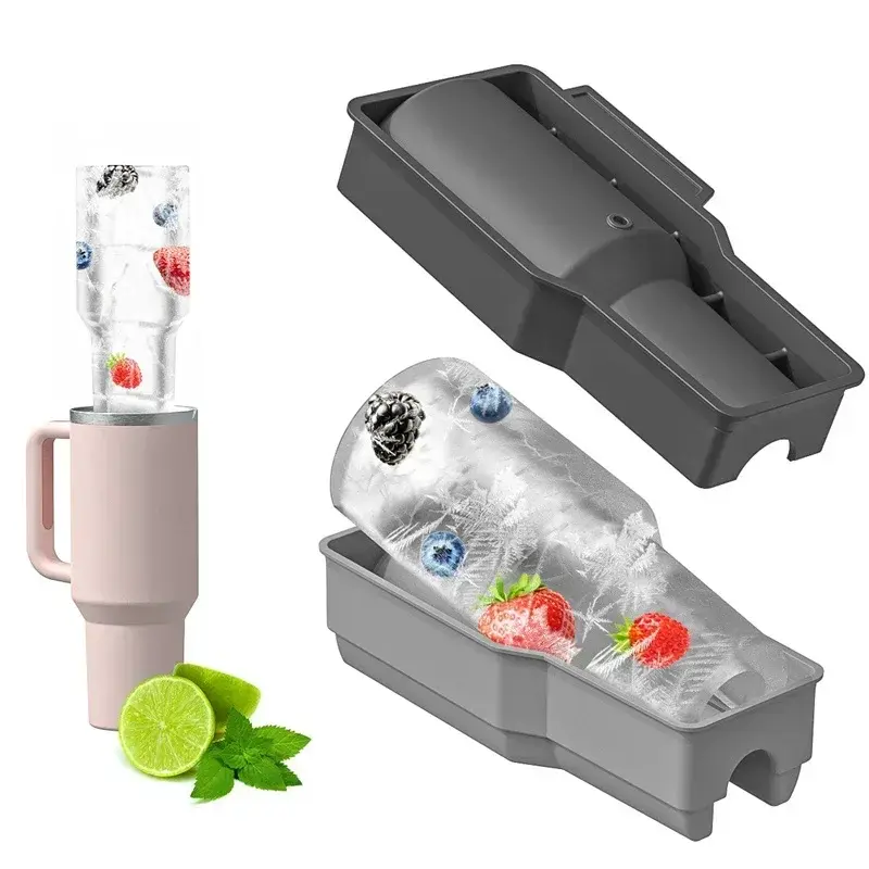 Summer cold drink making Ice Mould Trays For Stanley tumblers Silicone Ice Making Beverage Cup Maker Ice Mold For Water Cup