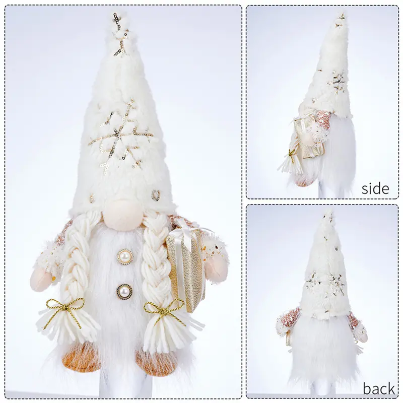Christmas Elf Gnome Doll with Led Light Glowing Faceless Doll Figure Christmas Decorations For Home Navidad Noel Children's Gift