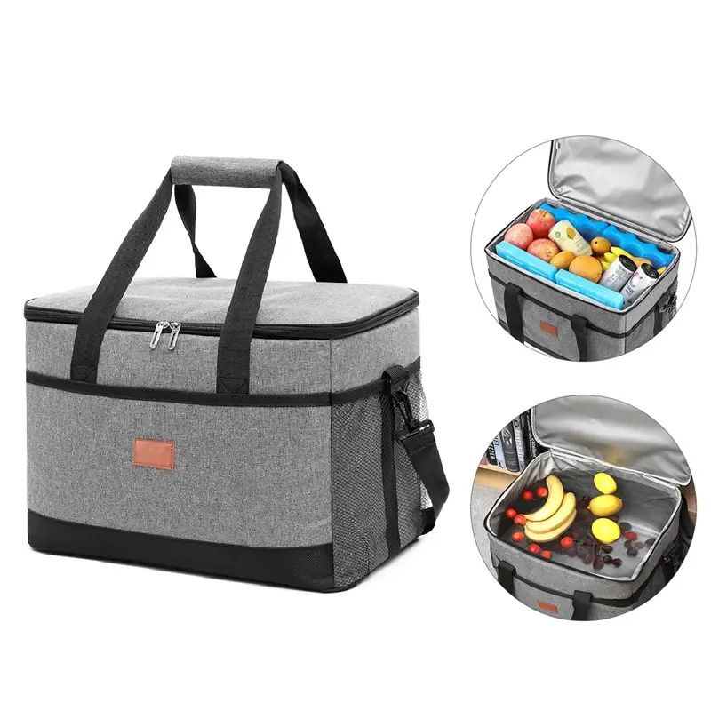 Multifunctional Collapsible Cooler Bag Insulated Picnic Lunch Bag Cooling Bag Outdoor Travel Water proof Food Bags Camping BBQ