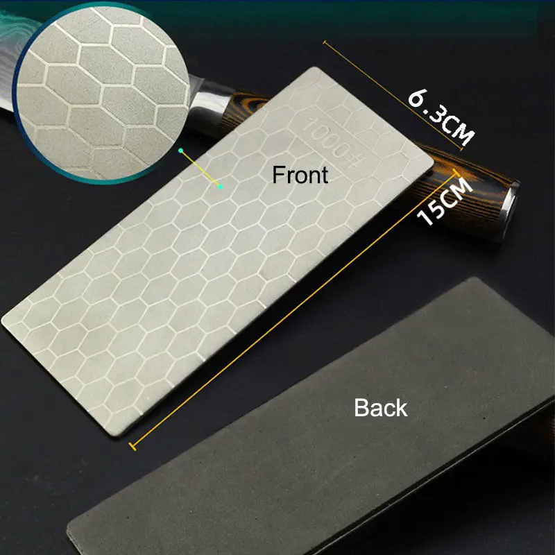 Kitchen tools Diamond Knives Sharpening Stone 600# 800# 1000#  Whetstone Grindstone Ultra-thin Honeycomb Manual Knife Sharpener
