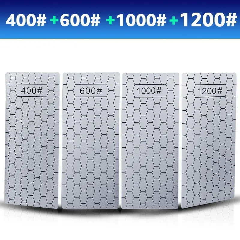 Kitchen tools Diamond Knives Sharpening Stone 600# 800# 1000#  Whetstone Grindstone Ultra-thin Honeycomb Manual Knife Sharpener