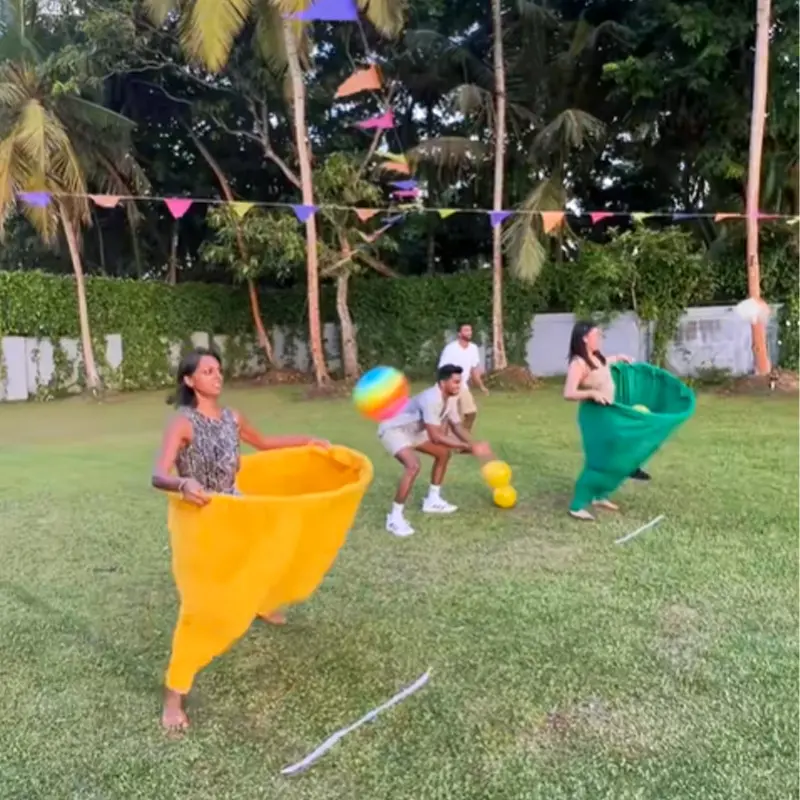 Granny Pants Yard Game Marker Cones Outdoor Recreational Tossing Team Relay Party Field Game The Ultimate Backyard Party Game