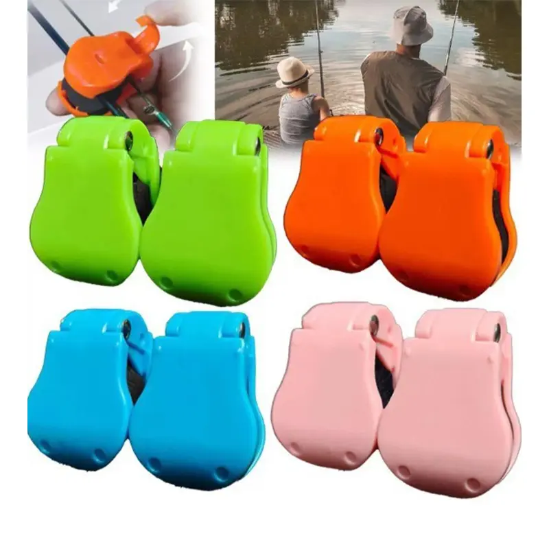 1/2/4pcs Beach Fishing Pole Holder Portable Pole Clips Protective Fishing Rod Fixed Wall Mounted Fishing Pole Straps Rod Holder