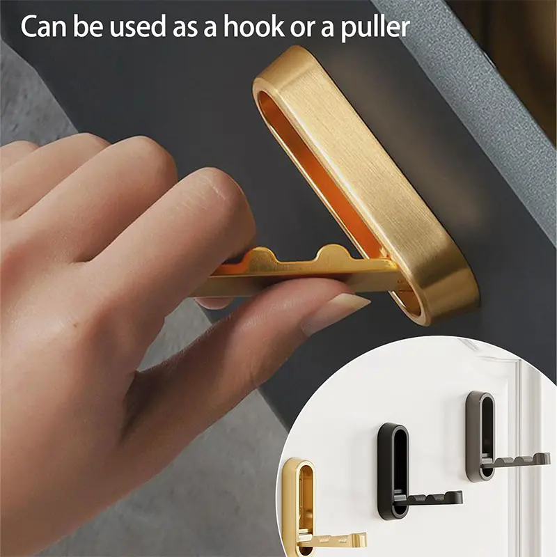 Simple Foldable Wall Hooks Hanging Metal Storage Hooks Non Perforated Wall Clothes Wallet Bathroom Kitchen Suction Cup Hooks