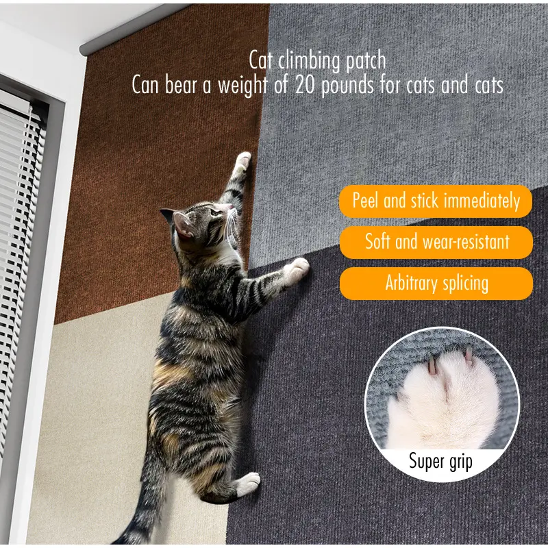 Cat Scratching Board Anti-Cat Scratching Sofa Cat Crawling Mat Cat Scratching Carpet Vertical Wall Sticker Cat Crawling Sticker