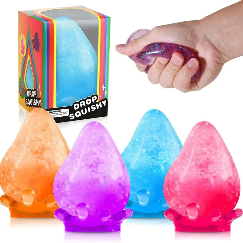 Ultra Big Water Droplet Pinching With Base Handmade Squeezing Silicone Pressure Relief Slow Decompression Rebound Kneading Gift
