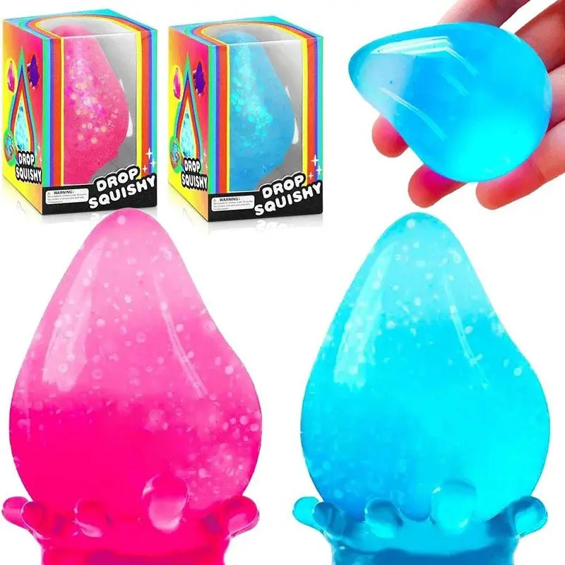 Ultra Big Water Droplet Pinching With Base Handmade Squeezing Silicone Pressure Relief Slow Decompression Rebound Kneading Gift
