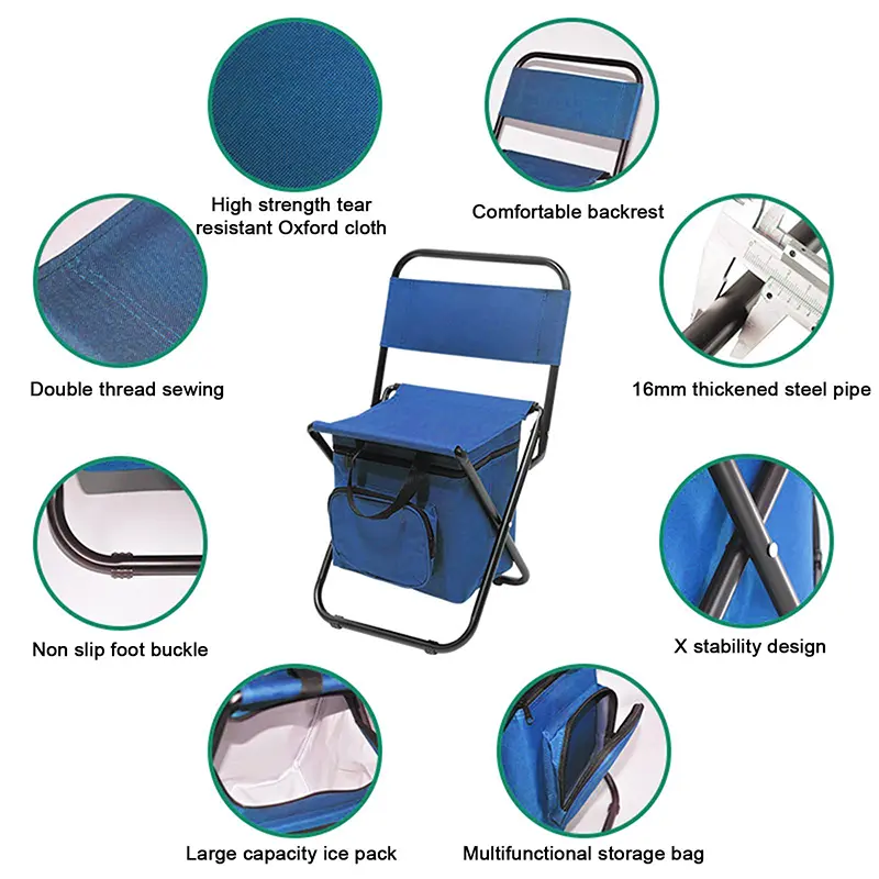 Portable Folding Moon Chair New Detachable Outdoor Camping Chairs Beach Fishing Chair Ultralight Travel Hiking Picnic Seat Tools