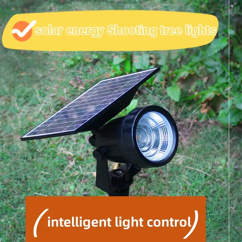 5/10/15w Solar Ground Spotlight Unted Light Waterproof Led Landscape Lighting Outdoor Courtyard Garden Terrace Lawn Decor Light