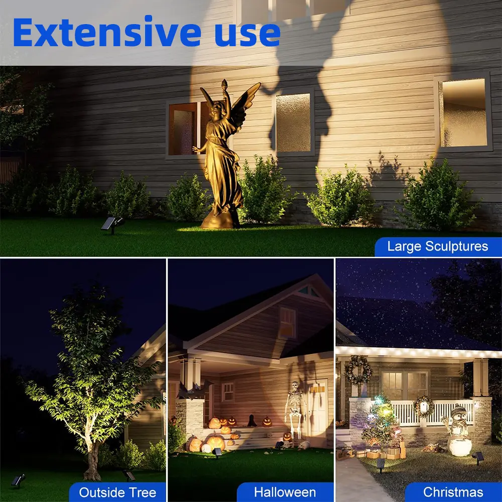 5/10/15w Solar Ground Spotlight Unted Light Waterproof Led Landscape Lighting Outdoor Courtyard Garden Terrace Lawn Decor Light