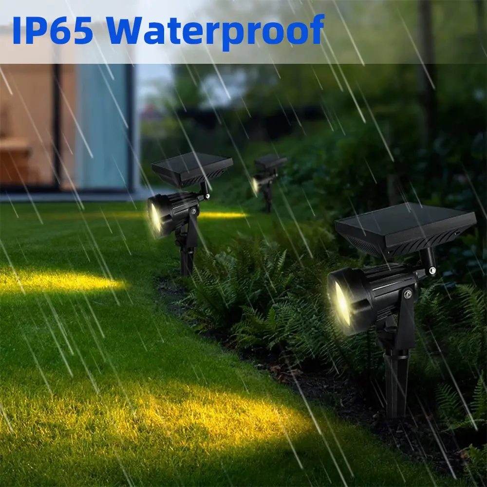 5/10/15w Solar Ground Spotlight Unted Light Waterproof Led Landscape Lighting Outdoor Courtyard Garden Terrace Lawn Decor Light