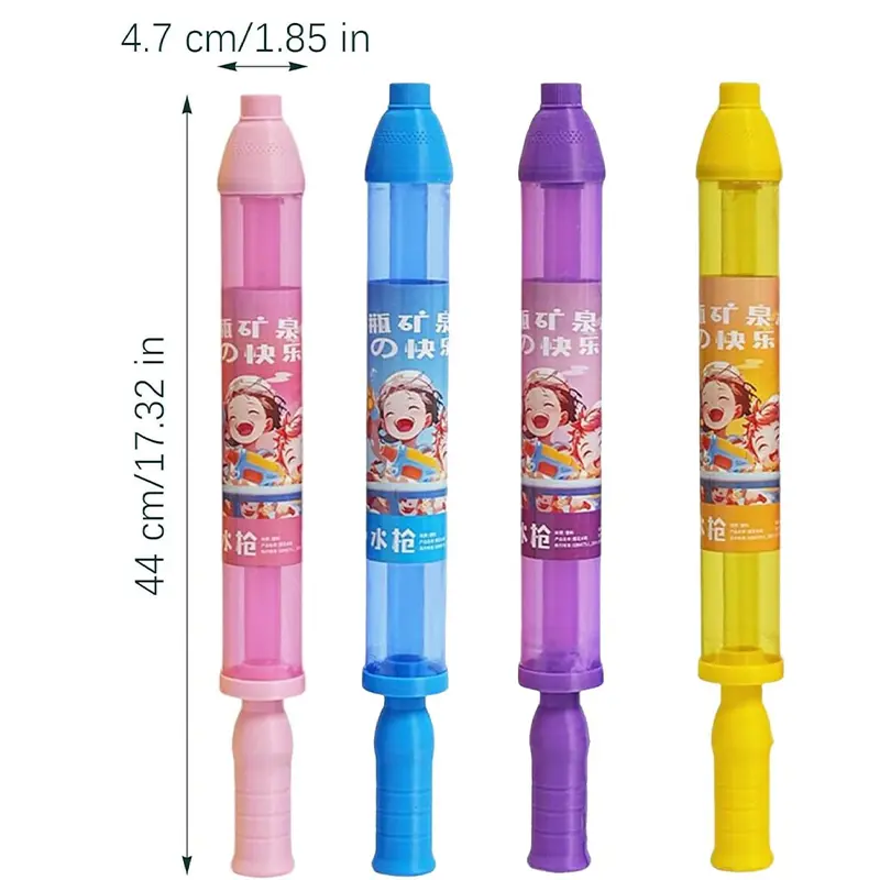 4pcs Fireworks Water Gun Pull-out Large Capacity Kids Beach Swimming Party Water Fireworks Style Water Spray Interactive Game