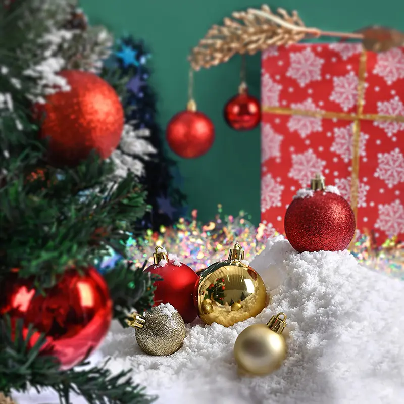 24pcs Christmas Balls Christmas Tree Decorations Ball Xmas Hanging Tree Pendants Party Hanging Pendant Navidad New Year Gift