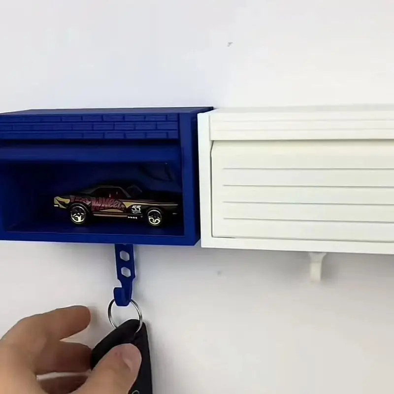 3D Printed Keychain Hook Ornament Garage Car Shell Modeling Wall Ornament Pendant Simulation Handicraft Hook Children Gifts