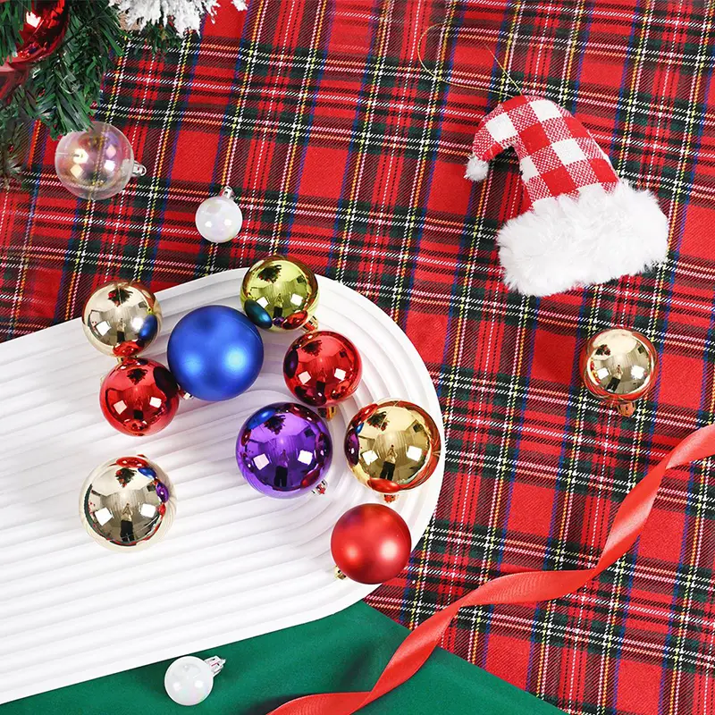 24pcs Christmas Balls Christmas Tree Decorations Ball Xmas Hanging Tree Pendants Party Hanging Pendant Navidad New Year Gift