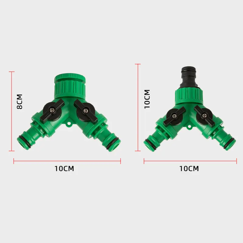 Faucet Universal 1/2 Joint Y-shaped Hose Diversion Valve With Switch 3-way Plastic Valve Washing Machine Garden Water Pipe Joint