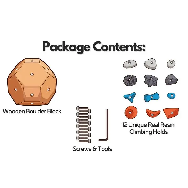Upgrade Finger Climbing Ball Finger Strength Exercise Handcrafted Boulder Block Model  Climbing Holds Climbing Enthusiast Gifts