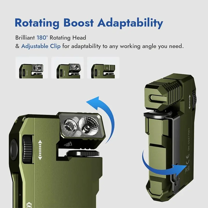 Mini Magnetic 400 Lumens EDC Flashlight Portable Outdoor Camp Emergency Luminous Rechargeable G5 EDC Waterproof Pocket Lamp