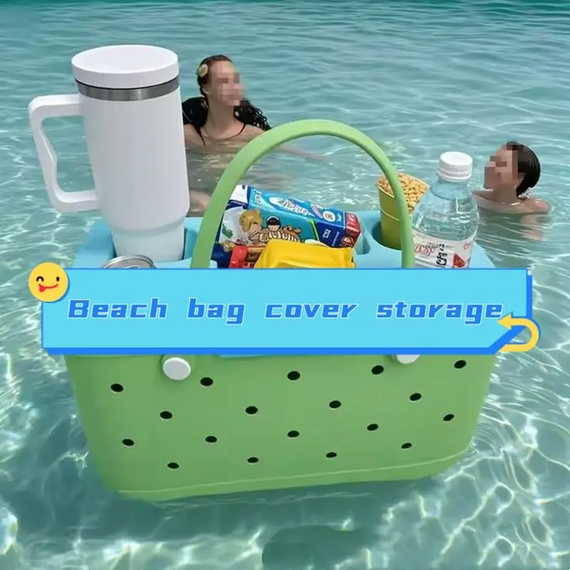 EVA Top Cup Phone Holder Tray Beach Bag For Bogg Fit For Stanley Cup Soft Waterproof For Bogg Bag Cover Divider Cup Holder Tray