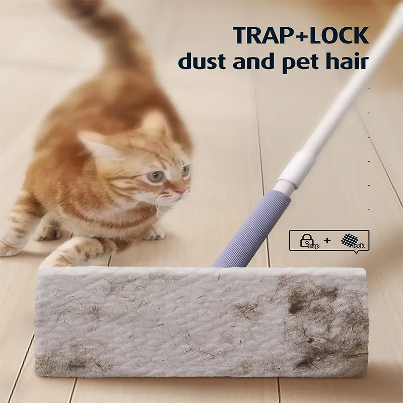 Fully Automatic Face Towel Mop Cloth Clip Household Hand Wash Free Mop Dust Paper Dry Towel Floor Wet Towel Multifunctional Mop