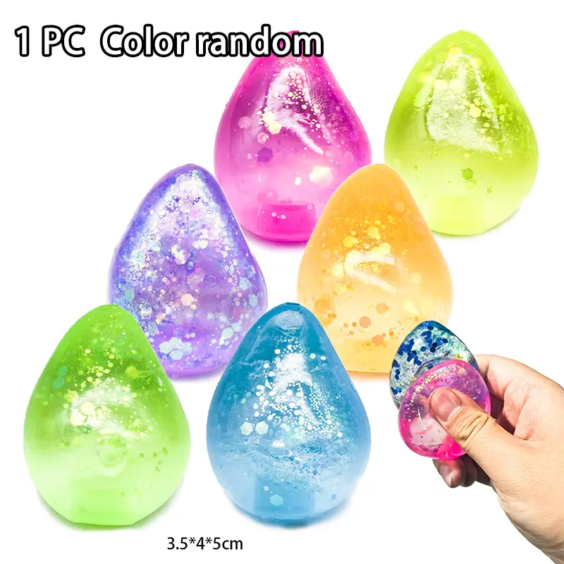 Big Fun Sponge Squeezing Silicone Slow Rebound Kneading Ball Color Manual Squeezing Pressure Release Kneading 1pc Random Color