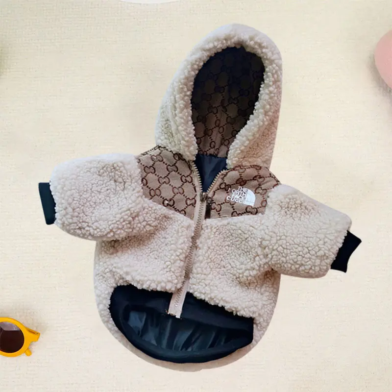 Trendy Brand Pet Coat Foreign Trade Autumn And Winter Warm New Clothes Small Dog Clothing French Combat Teddy Bear Schnauzer