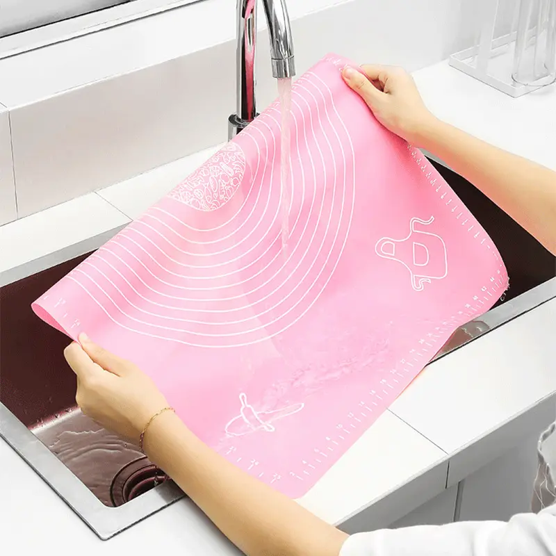Silicone Kneading Pad Thickened Food Grade Cutting Board Baking Dough Pastry Dough Pad Panel Kitchen Rolling Pad Accessories