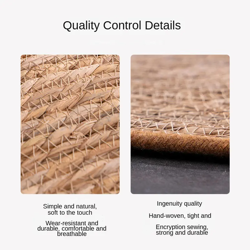 Hand Woven Rattan Cat Puppy Nest Kitten Scratching Mat Cotton Rope Washable Pet Cat Litter Round Cat Scratching Board