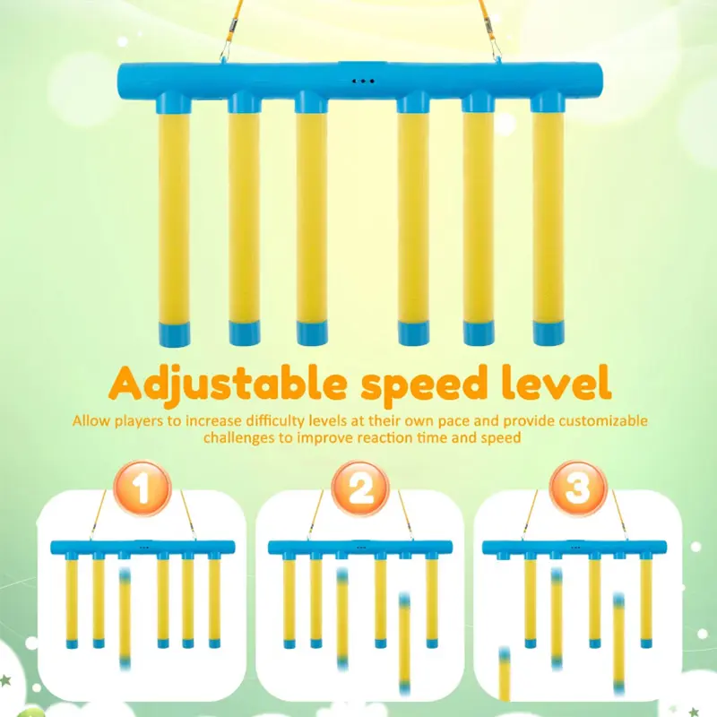 Catching Sticks Game Children Adult Training Reaction Drop Stick Drop Grab Win Game Reaction Training Reflex Challenge Game