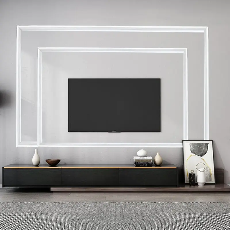 1/3M Roll Self Adhesive PVC Decorative Strip Flexible Bendable Ribbon TV Background Wall Lines Wall Floor Cabinet Frame Decor