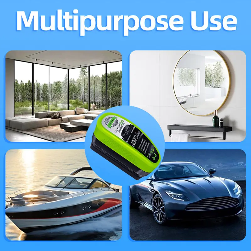 Car Glass Oil Film Remover Automotive Glass Sponge Cleaning Brush 150ml Front Inner Windshield Glass Hydrophobic Car Cleaning