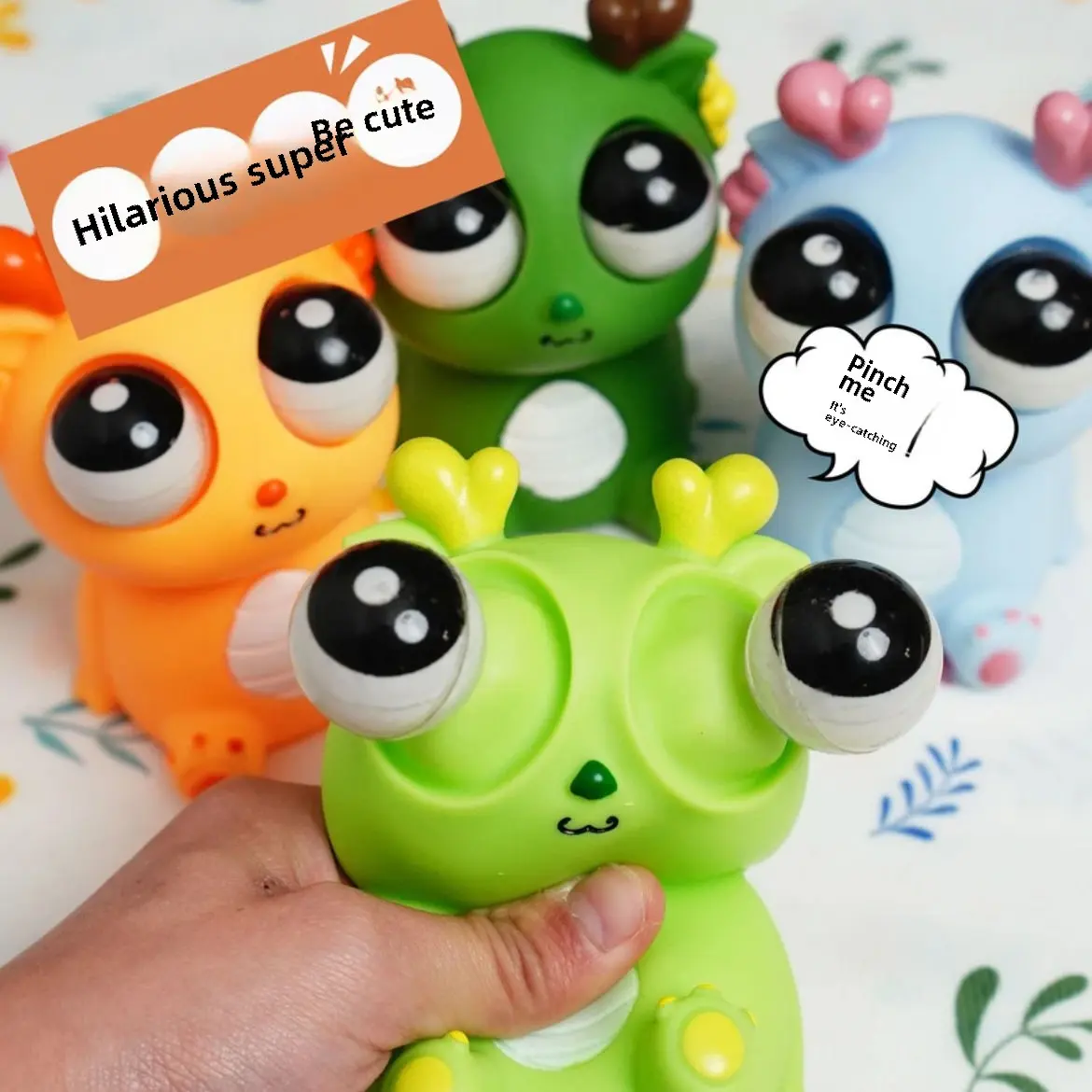 Creative Pop-up Big Eye Dragon Sensory Decompression Kid Gift Eye Dragon Dinosaur Squeeze Gazes To Vent Funny Stress Relievers