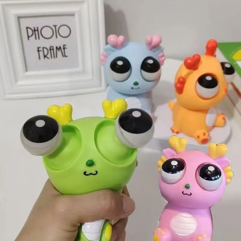 Creative Pop-up Big Eye Dragon Sensory Decompression Kid Gift Eye Dragon Dinosaur Squeeze Gazes To Vent Funny Stress Relievers