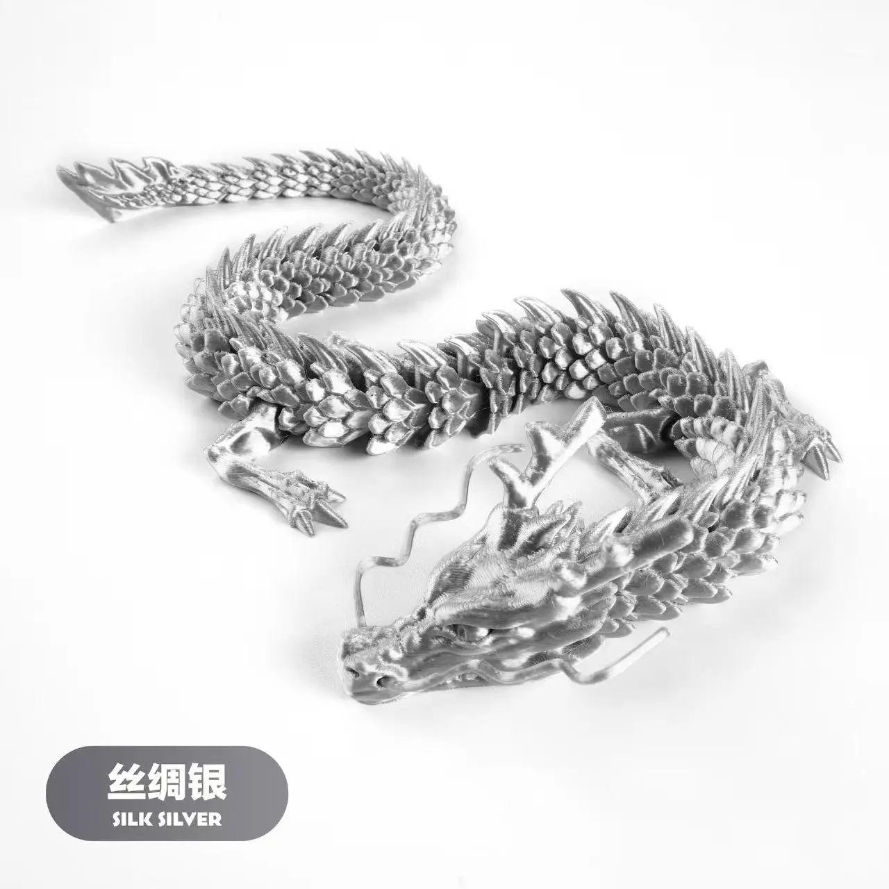 3D Printed Chinese Dragon 60CM 45CM 30CM Desktop Decoration Dragon Model Crafts Office Ornaments Gifts