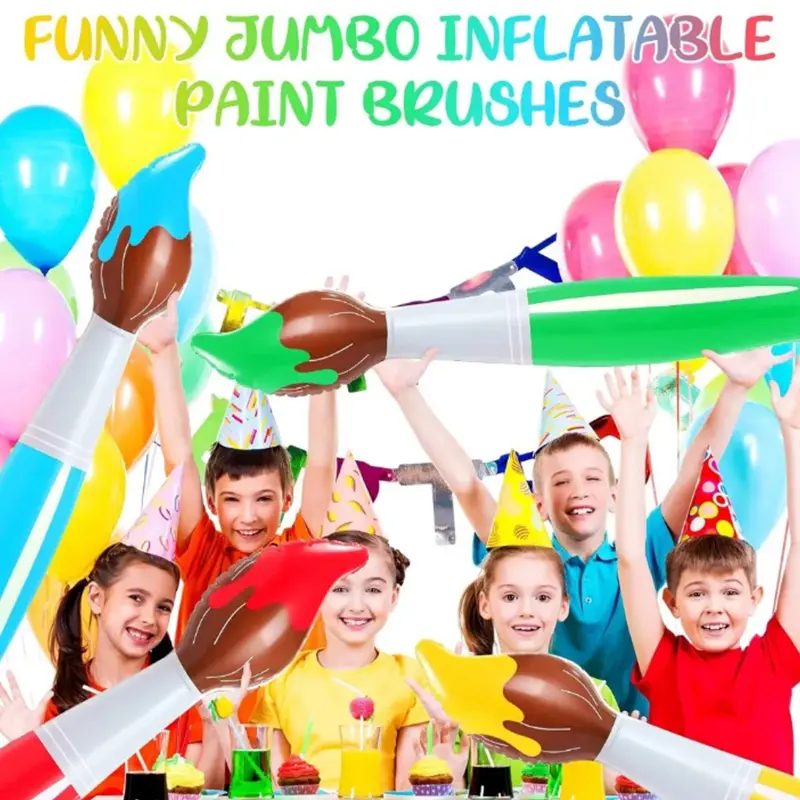 Giant Paintbrush Balloon Pvc Inflatable Art Paintbrush School Party Torch Pencil Classroom Hanging Decorative Oil Painting Pen