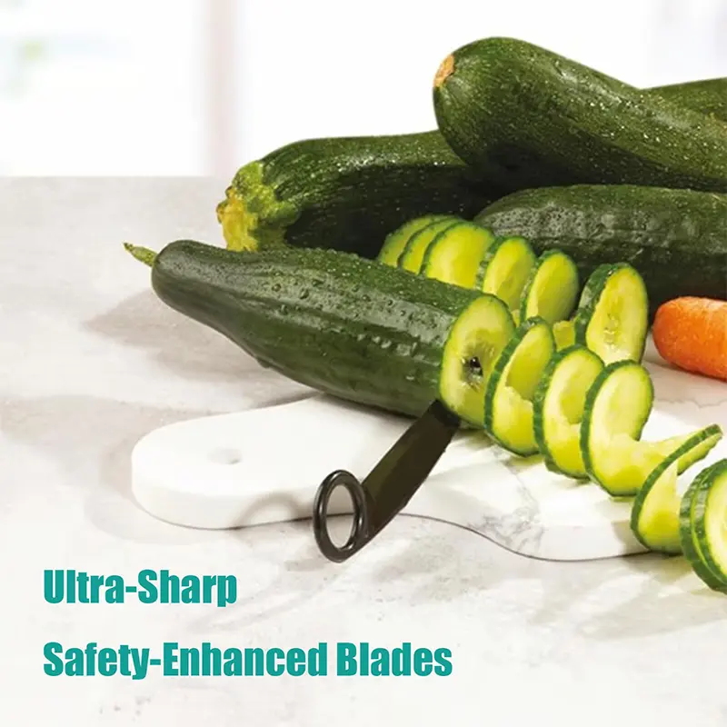 New Piranha V-shaped Knife Spiral Cutter Decorating Fruits Vegetables Serrated Pattern Slicer For Decorating Kitchen Small Tools