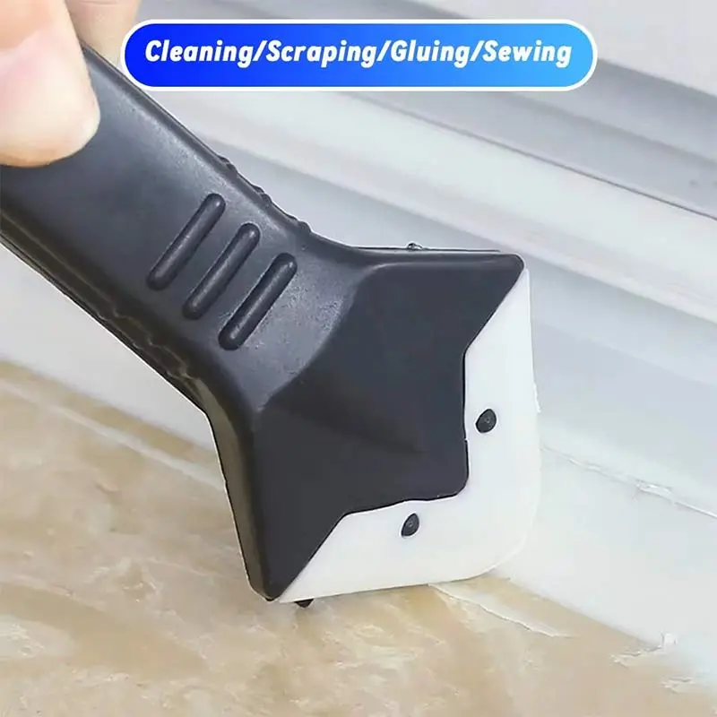 3 In 1 Silicone Scraper Sealant Smooth Removal Tool Ceramic Adhesive Kitchen Bathroom Toilet Sink Waterproof Sealant Removal Set