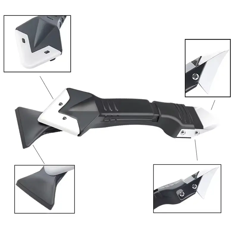 3 In 1 Silicone Scraper Sealant Smooth Removal Tool Ceramic Adhesive Kitchen Bathroom Toilet Sink Waterproof Sealant Removal Set
