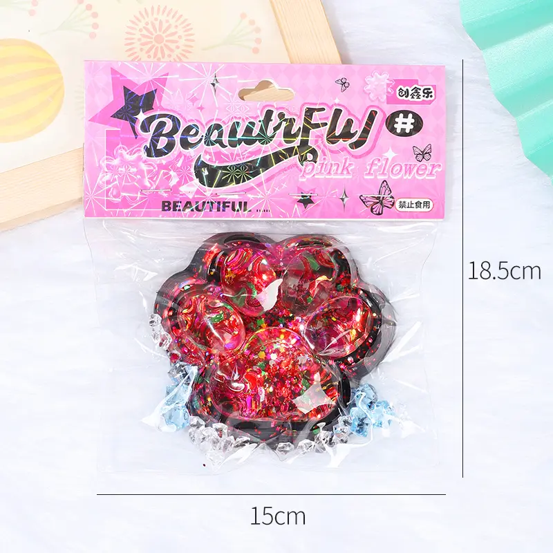 Super Big Glitter Cat Paw Stress Relief Kawaii PVC Cat Claw Silicone Cat Foot Silicone Slow Rebound Gift Cat Claw Squeezing