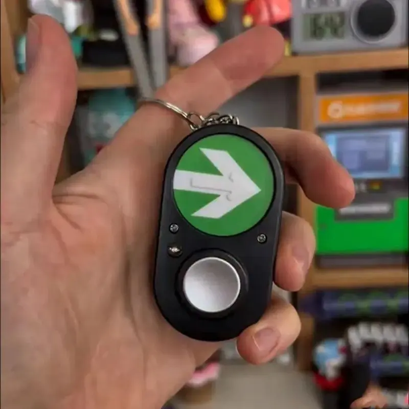 Australia Sidewalk Traffic Lights Button Keychain Pendant Ornament 3D Printing Hand-held Audio Jewelry Creative Gift Commemorate