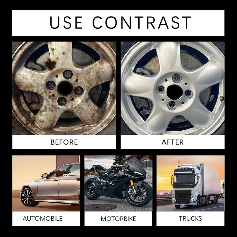 30ML RAYHONG Automotive Rust Removal Agent Mild Clean Rust Removal Gloss Cleaning Removing Automotive Rust Metal Polishing Agent