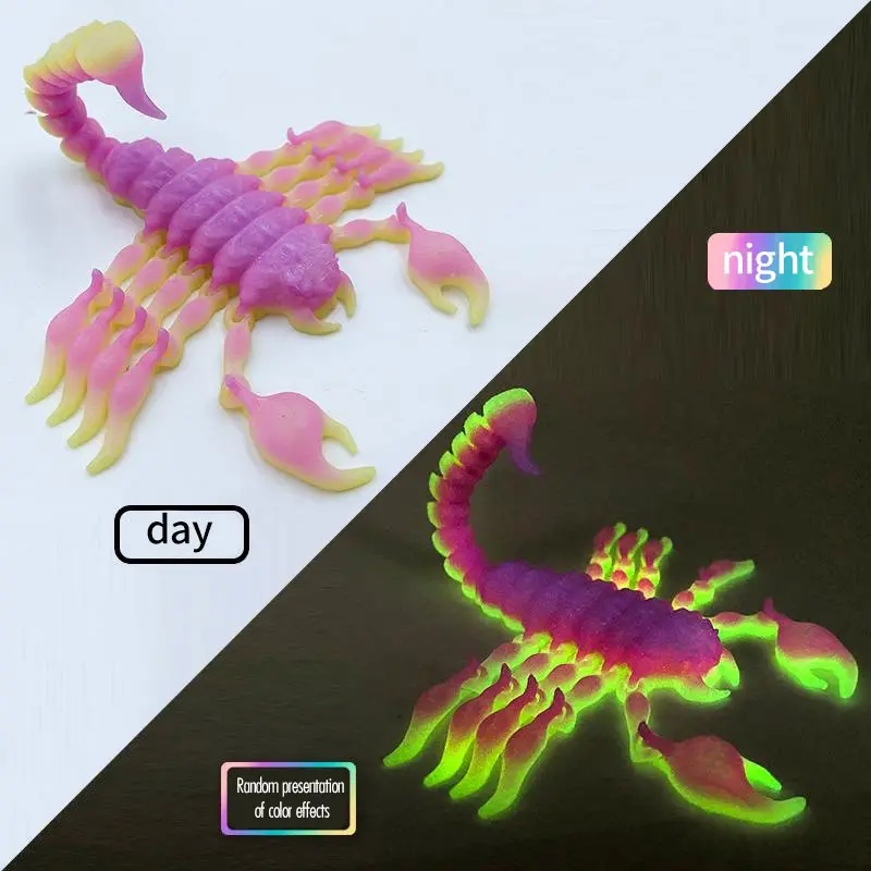 New 3D Printing Simulation Scorpion Animal Model Ornament 17cm Joint Movable Kid Gift Fish Tank Landscape Handicraft Decoration