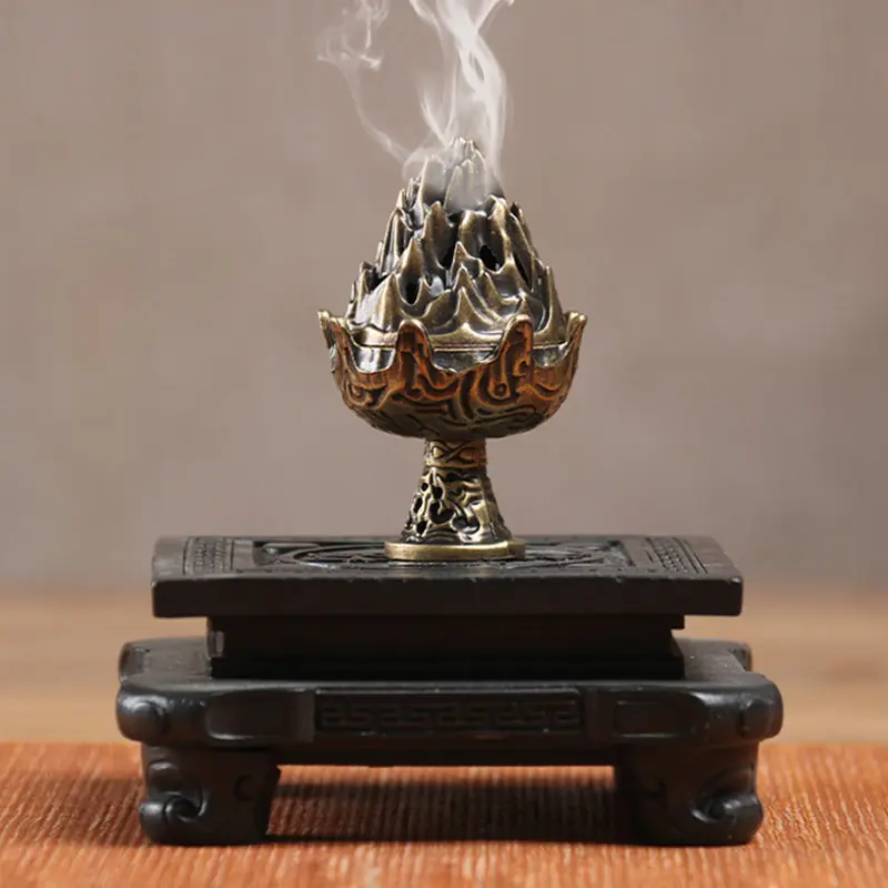 Small Xiangyun Stickless Powder Disk Fragrance Pear Tent Fragrance Hainan Agarwood Sandalwood Pan Fragrance Alloy Incense Burner
